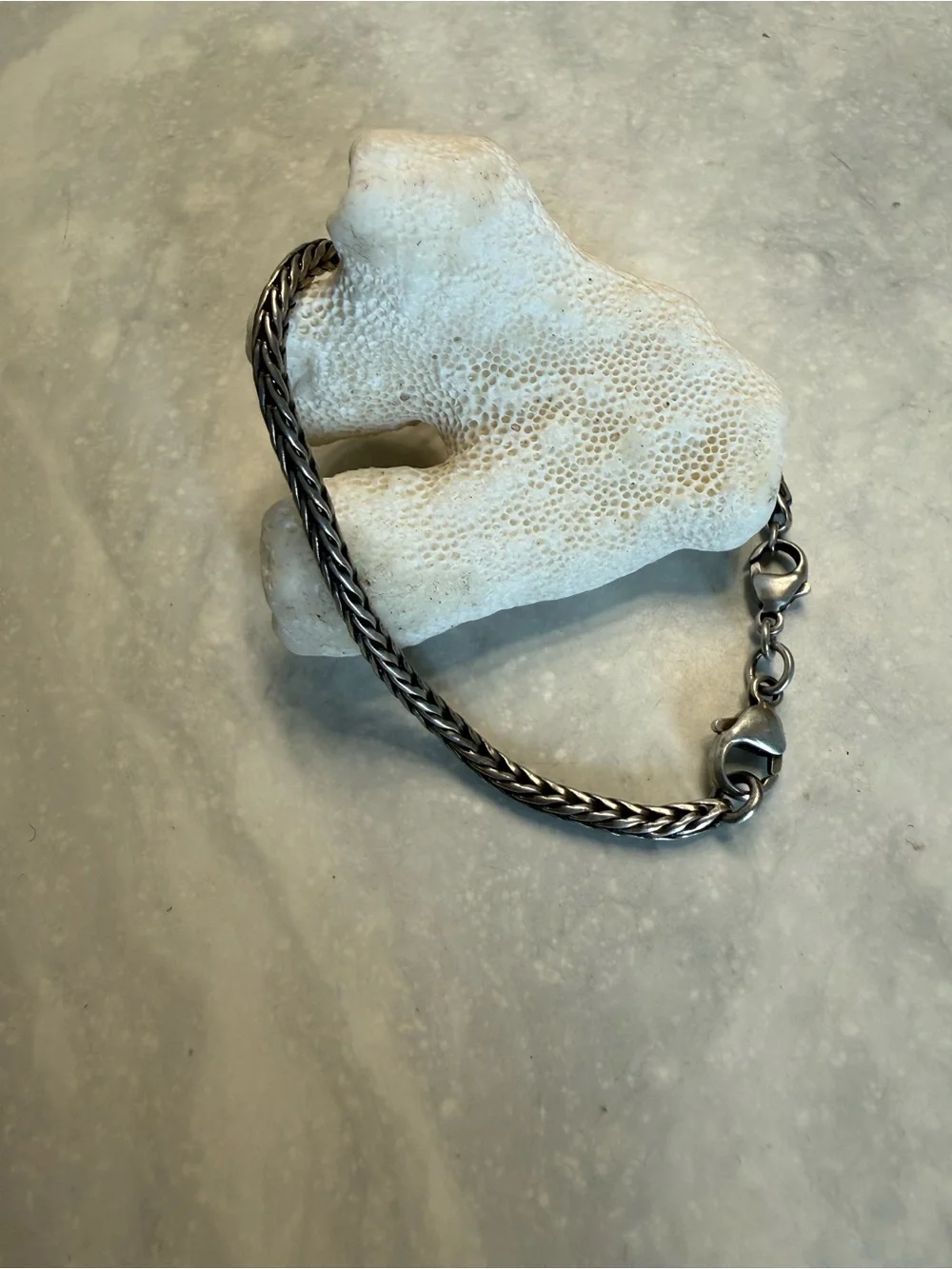 Trollbeads Foxtail 6 1/4” Bracelet with Basic Clasp